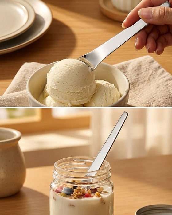 Långskaftad Dessertsked