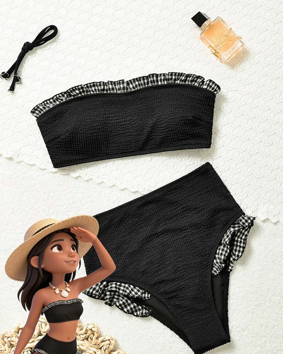 Bikini Ruta Ruffle Axelbandslös
