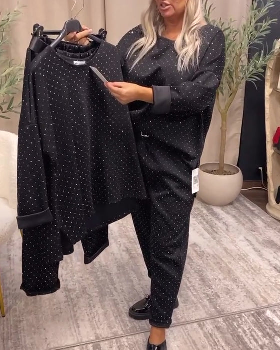 Kostym Med Rund Hals Temperament Fritid