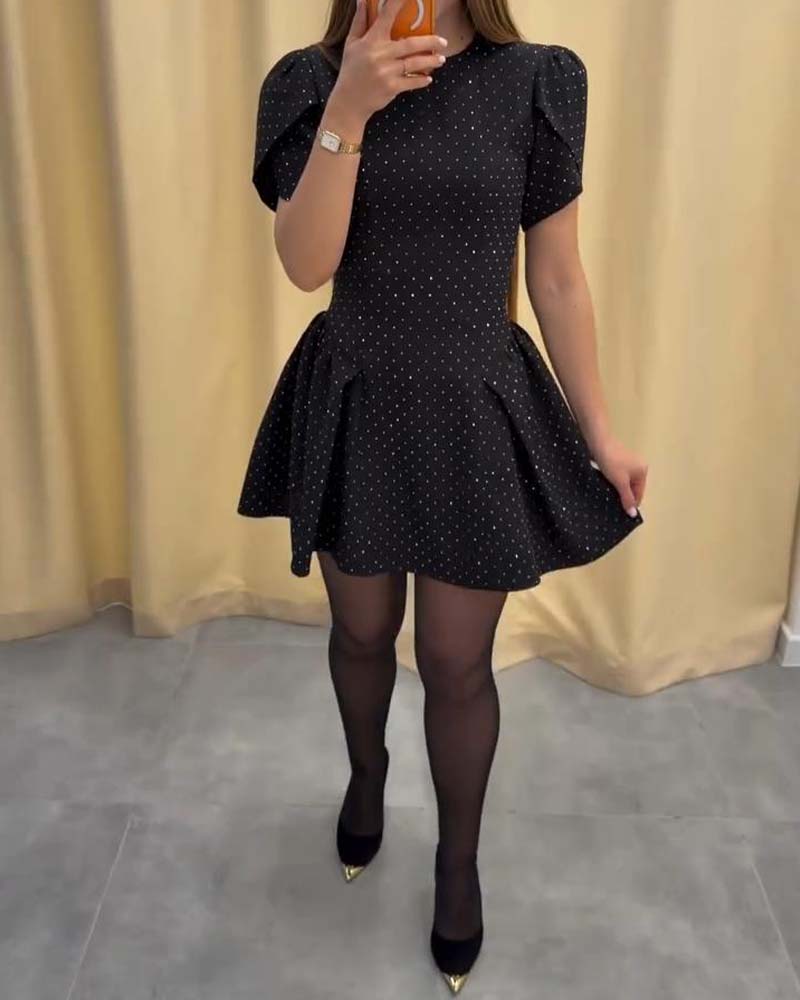 Klänning Midjesydd A-sa Kortärmad