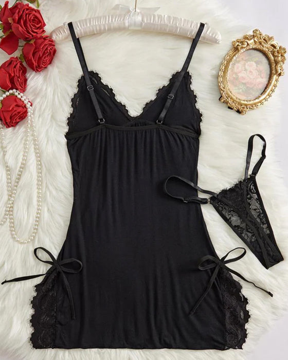 Lingerie Sexy Djup Urringning