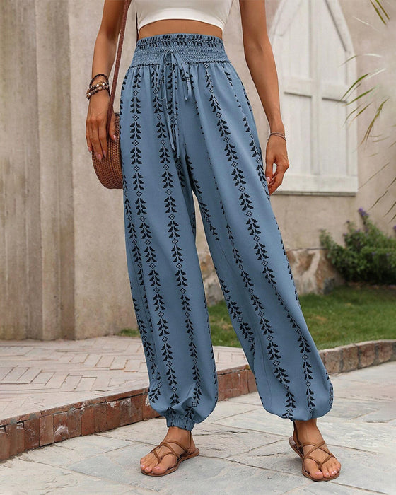 Casual Bloomers Med Geometriskt Mönster