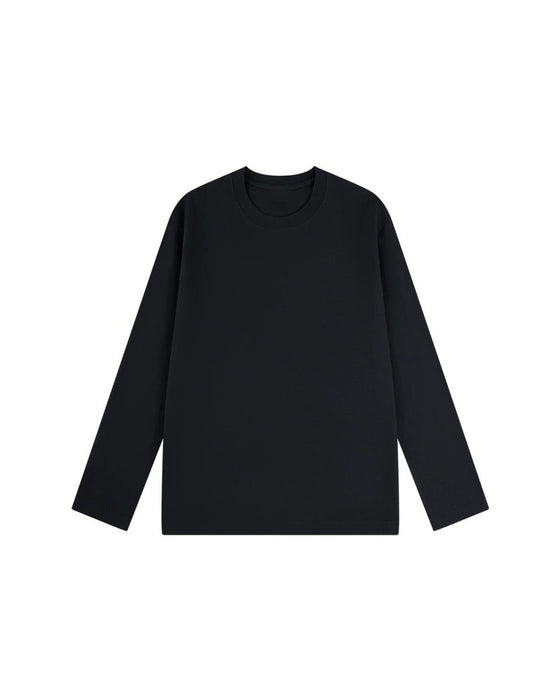 T-Shirt Herr Rund Halsning Långärmad Slits