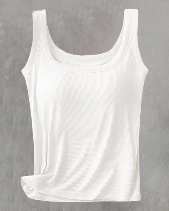 Linne I Enfärgat Med Inbyggd Bh