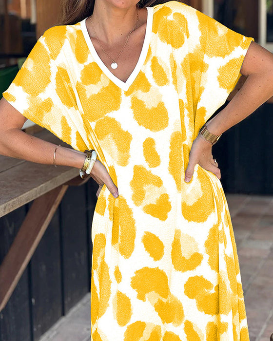 Klänning Löss Leopard Tryck