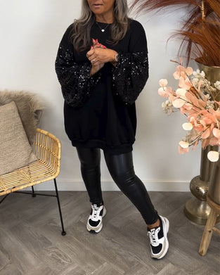 Tröjor med solida färger och skarvning