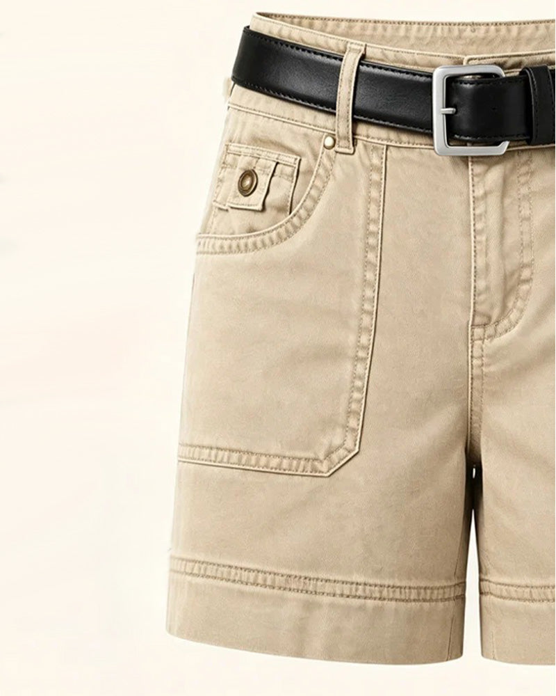 Shorts Mellanhöjd Midja Enfärgade