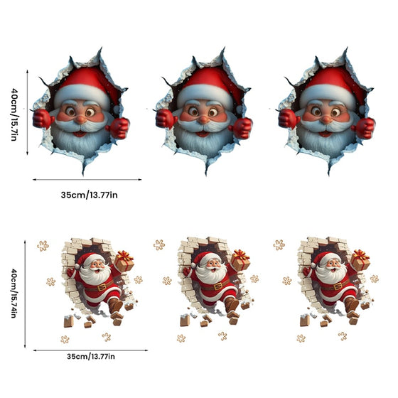 Tomte Väggklistermärke Set