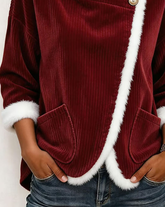 Topp Stilig Varm Fleece Ficka