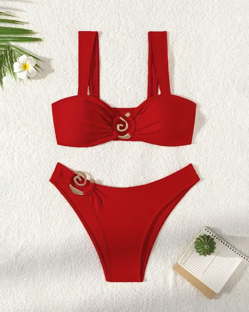 Bikini Metallspänne Splittring Sexig