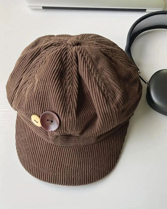 Unisex Vintage Åttkantig Baskerhatt