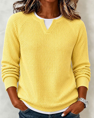 Sweatshirt Enfärgad Raglan Långärmad