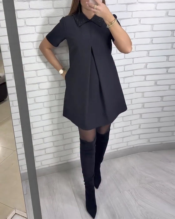 Mässing Klänning Med Peter Pan-Krage