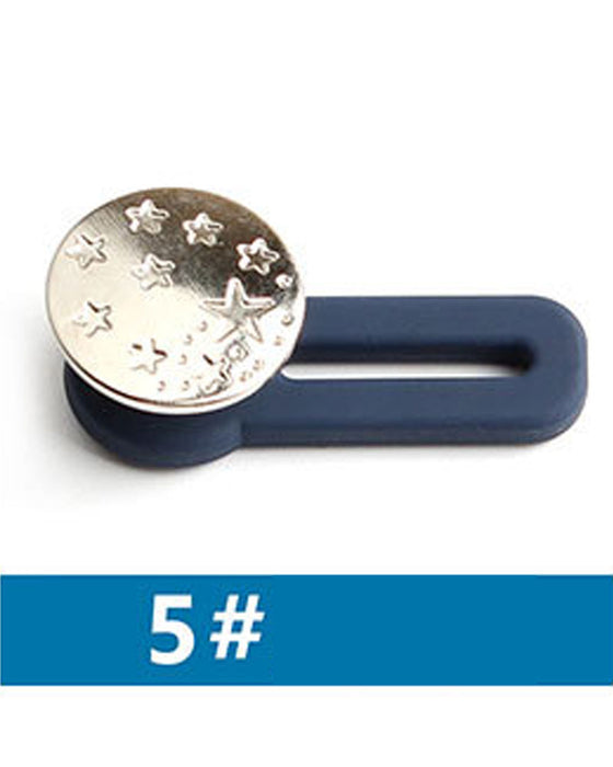 Fjäderbelastad Metallknapp För Midjeförlängning Till Jeans