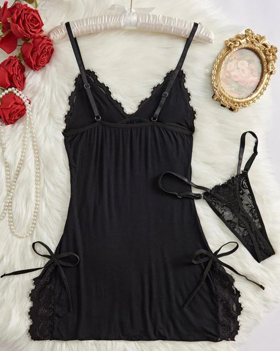 Lingerie Sexy Djup Urringning