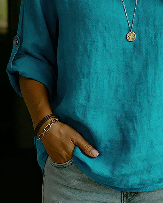 Topp Nedvikt Krage Bomull