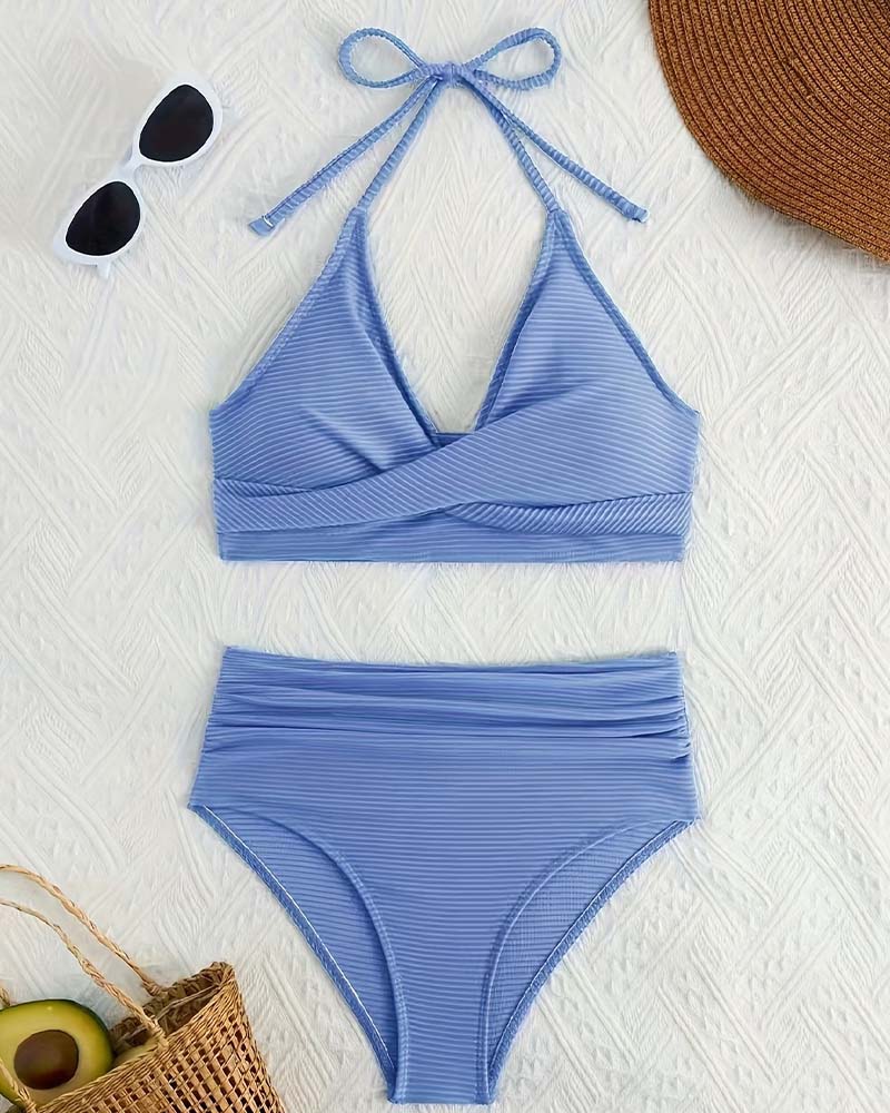 Bikini Halter Hög Midja