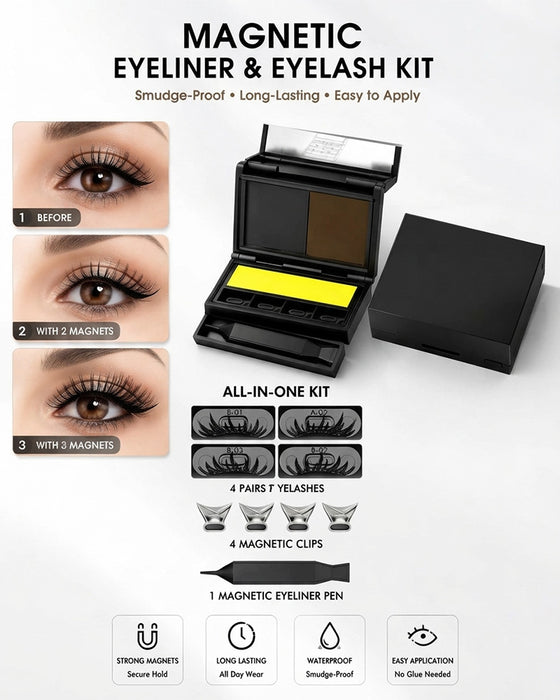 3-I-1 Eyelinere Och Fransstämpel-Kit