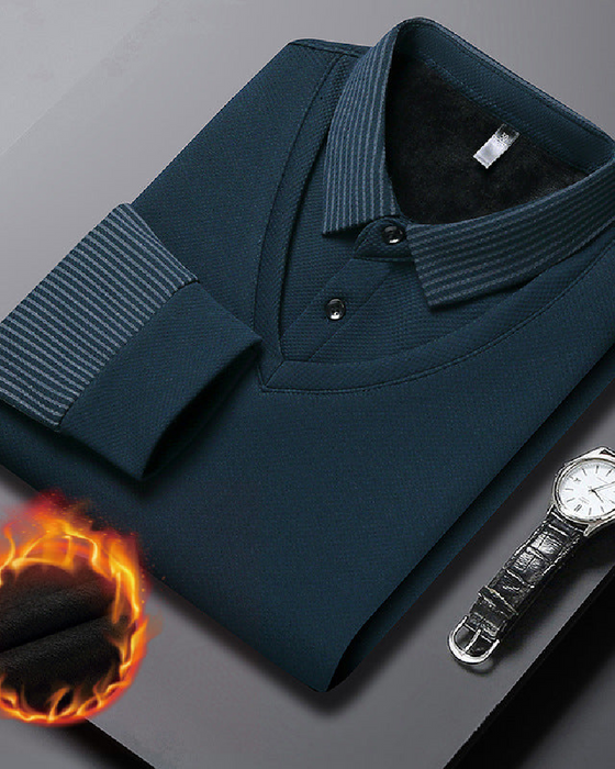 ⏳Begränsad Tid 50% Rabatt💥Randig Krage Fejkad Tvådelad Skjorta