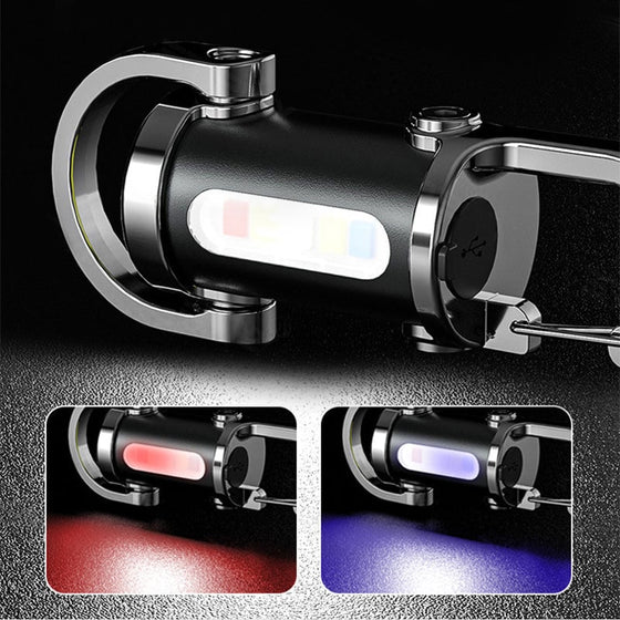 Uppladdningsbar Mini Ficklampa Nyckelring