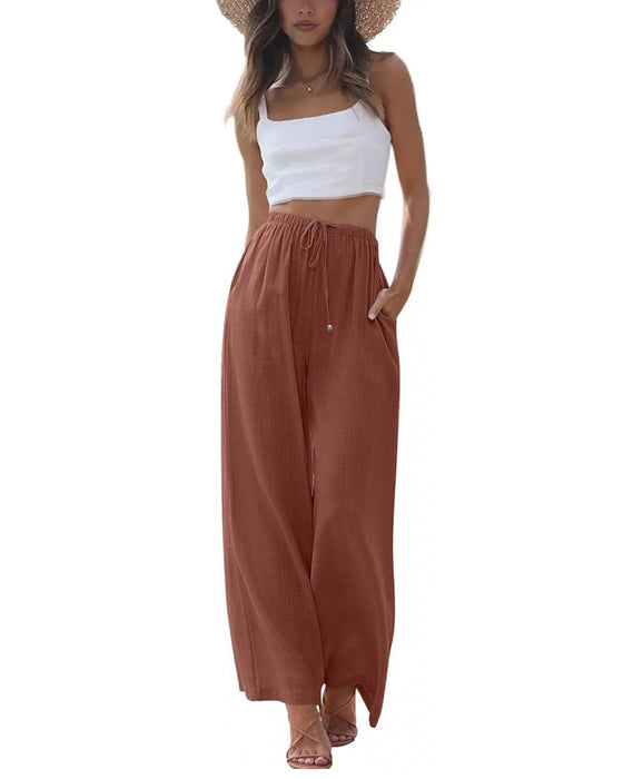 Byxor Loose Fit Casual Dragsko Vida