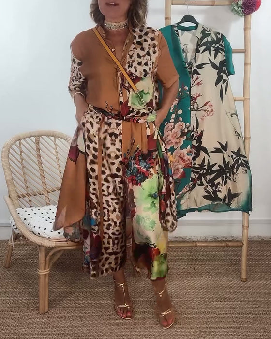 Tvådelad set med kontrasterande retromode