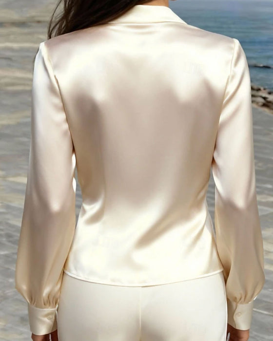 Blus Mode Djup V Sofistikerad