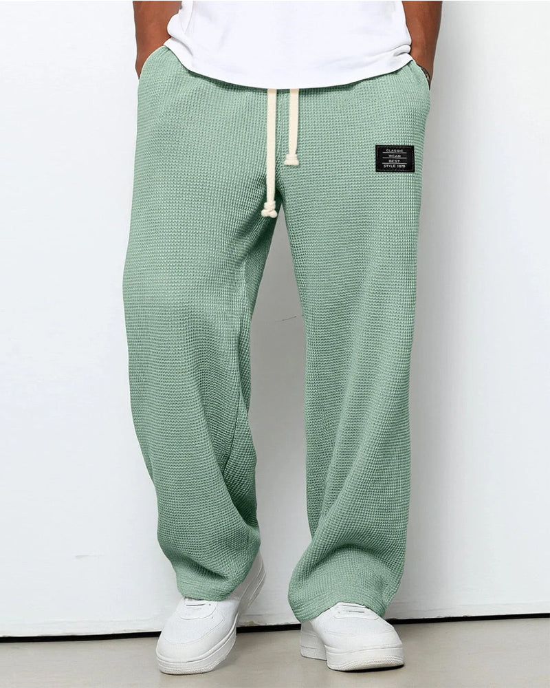 Breda Bekväma Herrbyxor Med Justerbar Midja