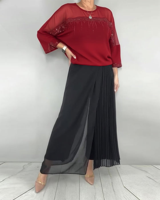 Blus Nät Skarvning Lössittande