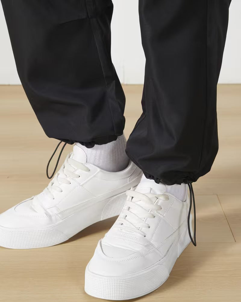 Byxor Avslappnad Dragsko Enfärgad Cargo