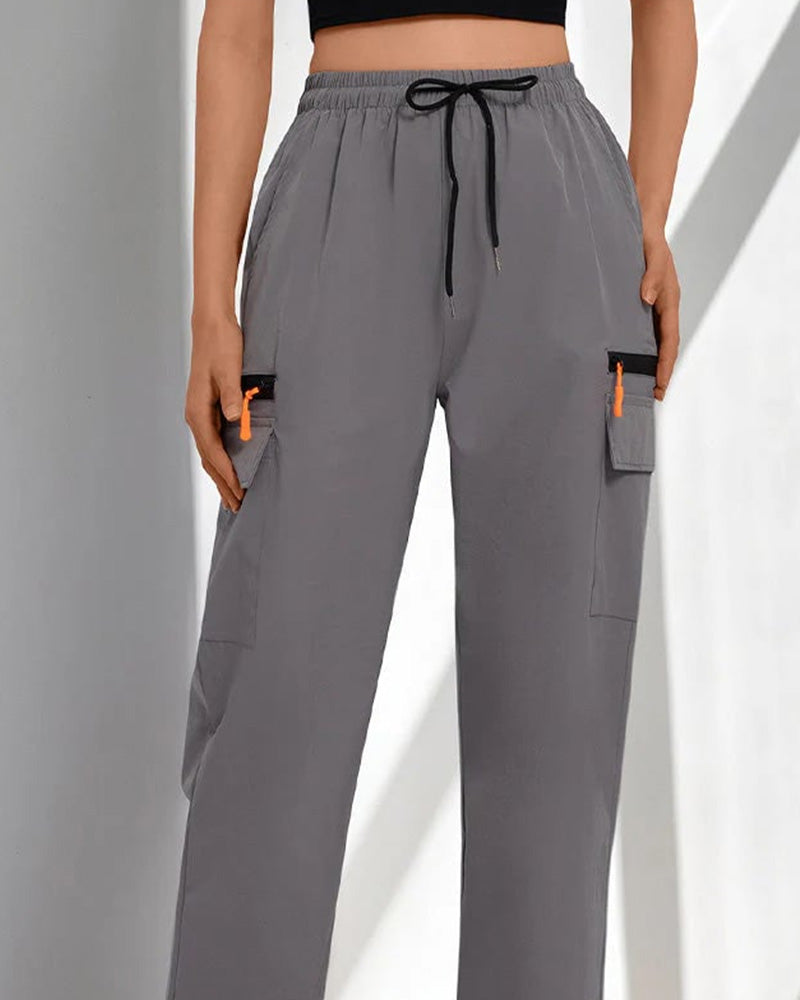 Pants Dragsko Löst Casual Cargo