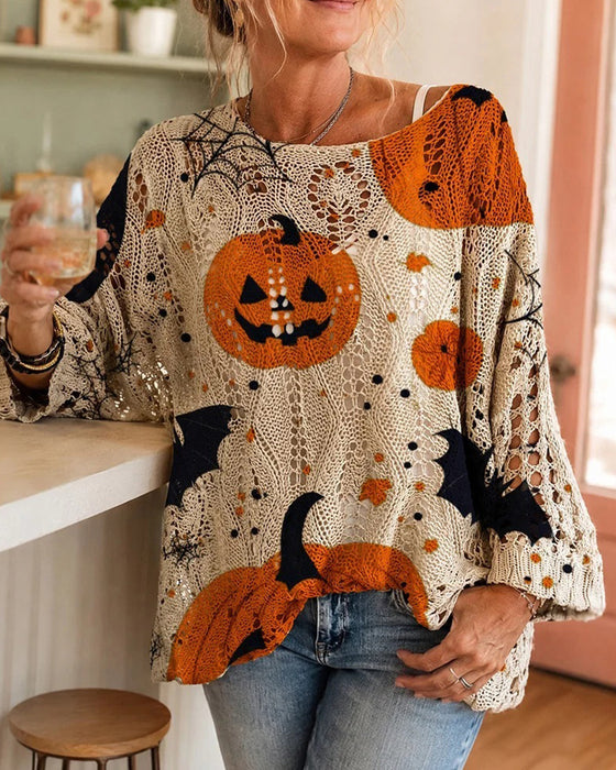 Pullover Rund Hals Urklipp