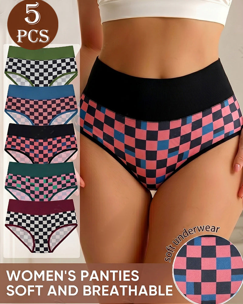Set 5-Pack Sömlösa Höga Midjan Trosor