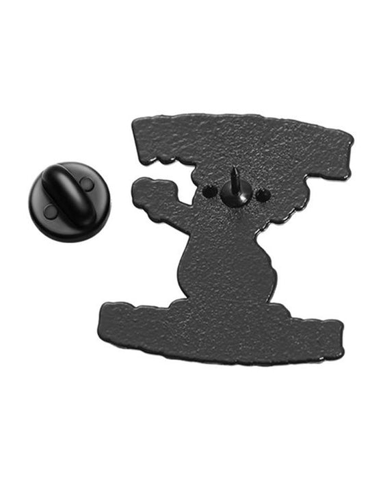 Brosch med Bokstav & Tecknad Anka Design