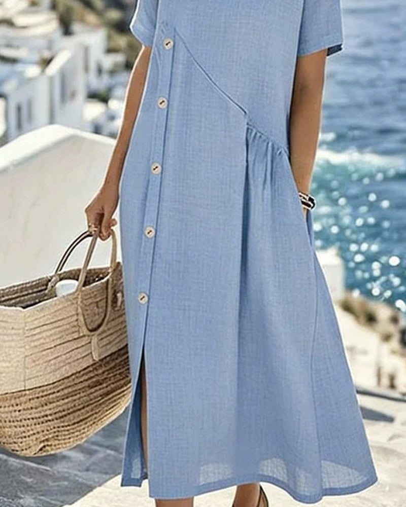 Klädsel Knapp Dekor Avslappnad