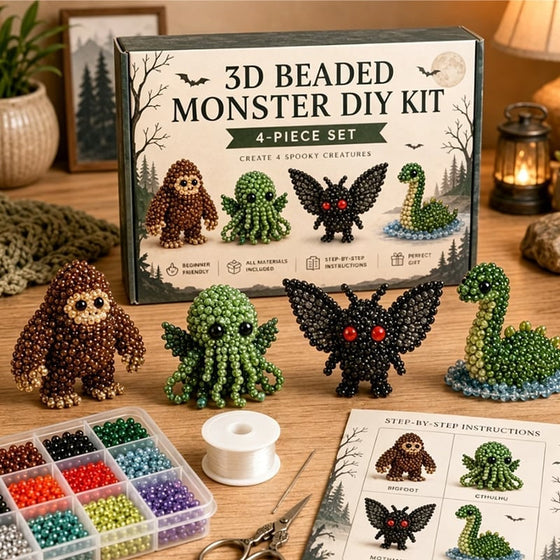 3D-pärlsdjursset - DIY-miniatyrpärlsättning för nybörjare
