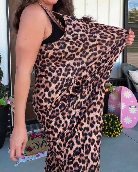 Hoppdräkt Leopardtryck Band