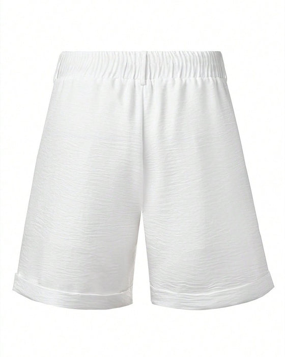 Herr Shorts Avslappnad Enfärgad