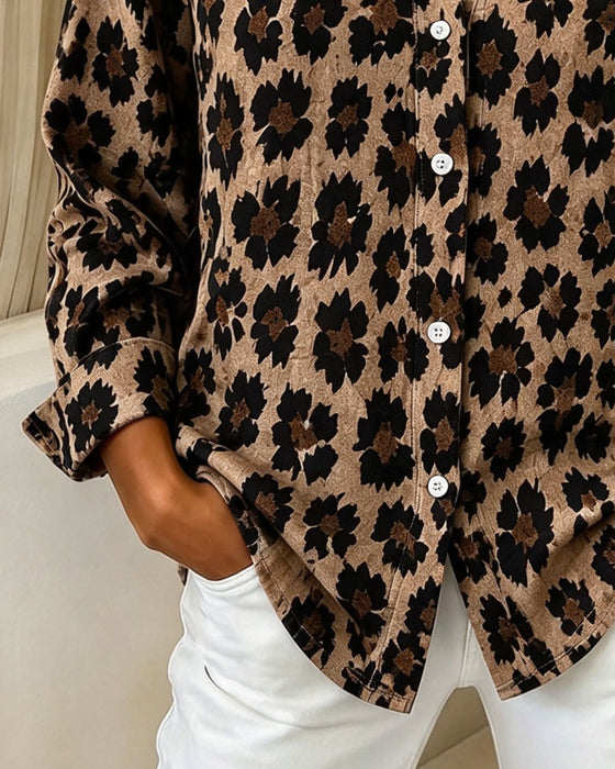 Skjorta Vintage Leopard Slag