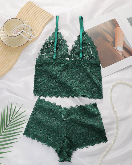 Set Sexig Spets Lingerie