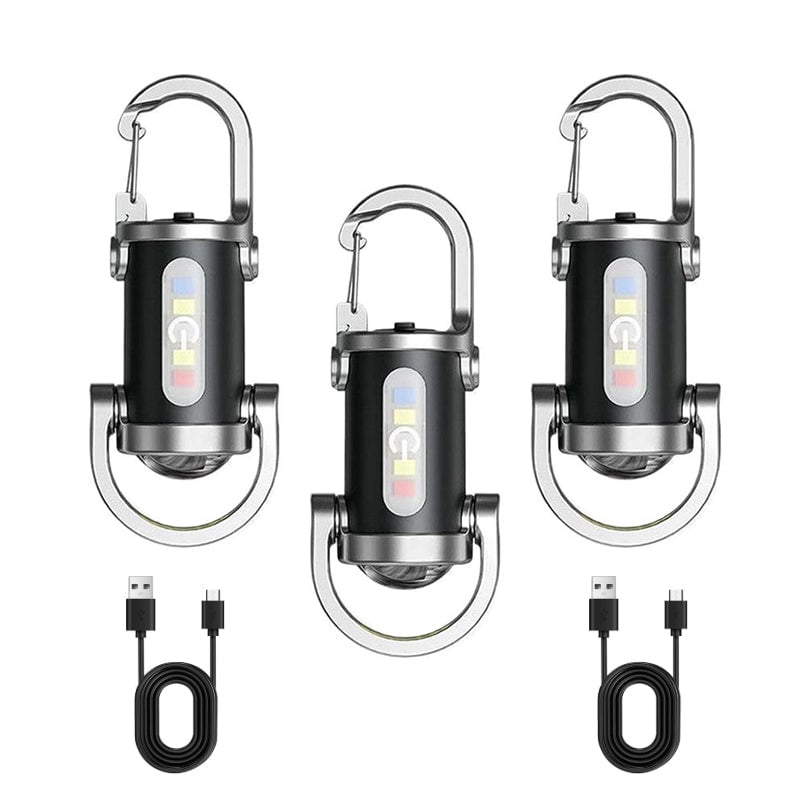 Uppladdningsbar Mini Ficklampa Nyckelring