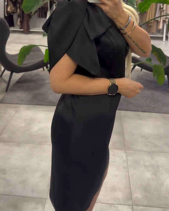 Klänning Bubbla Kortärmad Rundringning