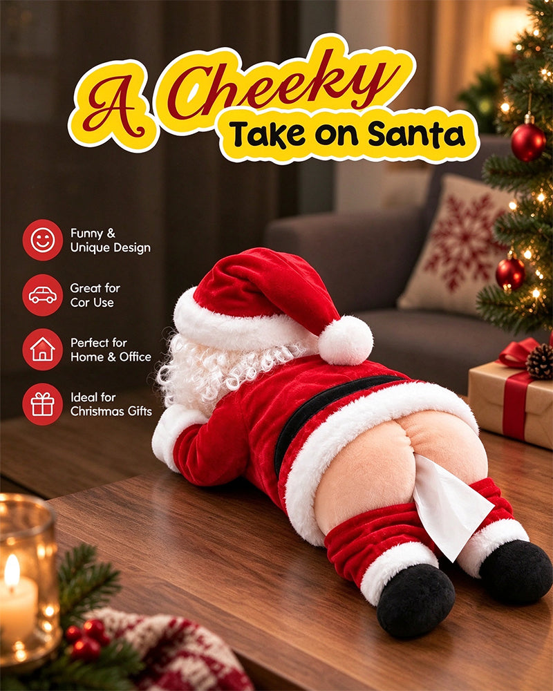🎅😂 Roligt Pappersnäsduksfodral i Tomtedesign