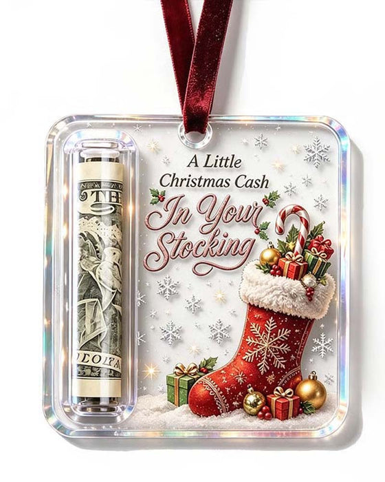 Jul Kontant Gåva Ornament