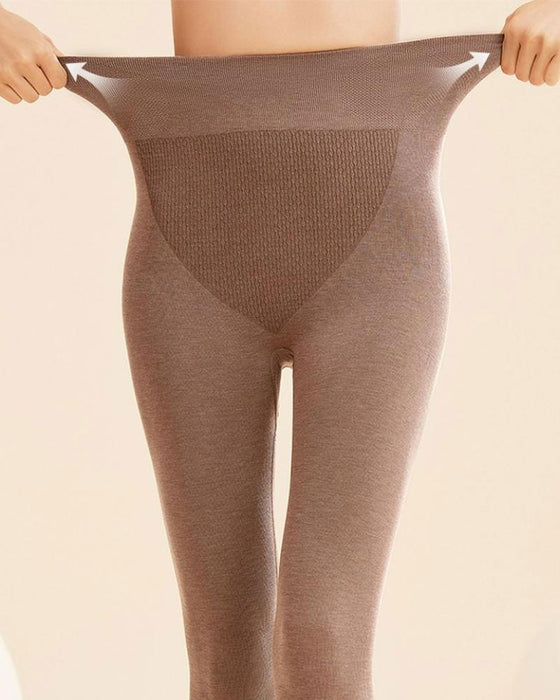 Leggings Enfärgad Hög Midja