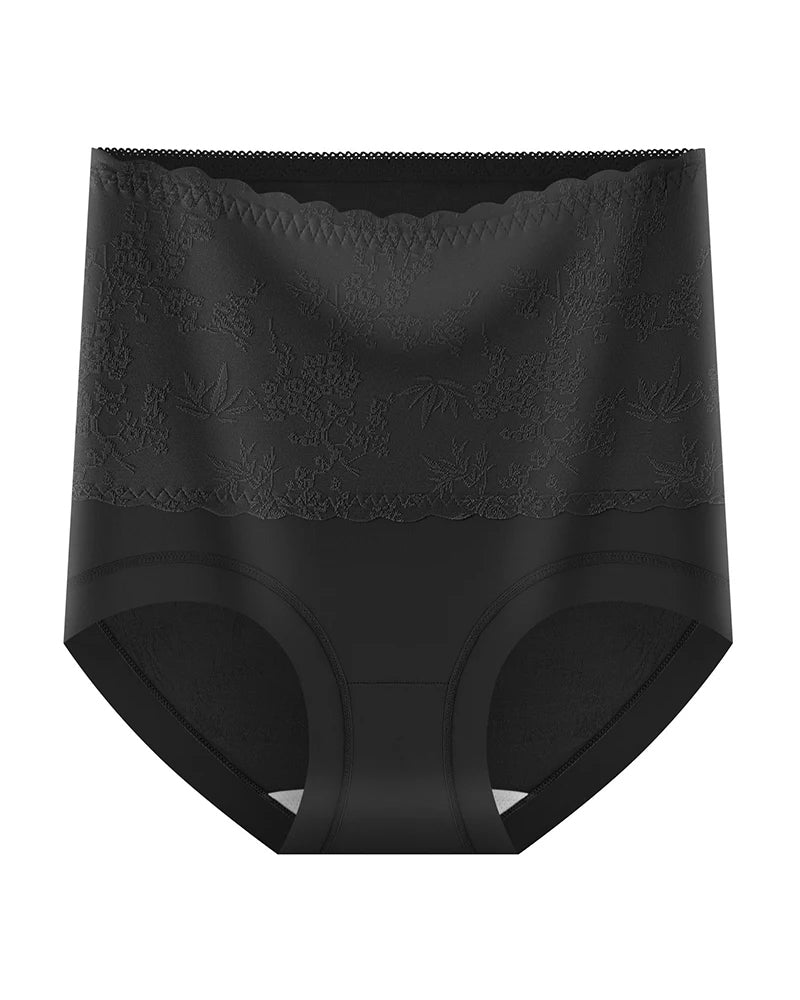 Byxor Kinesisk Stil Hög Midja Embossad Magkontroll