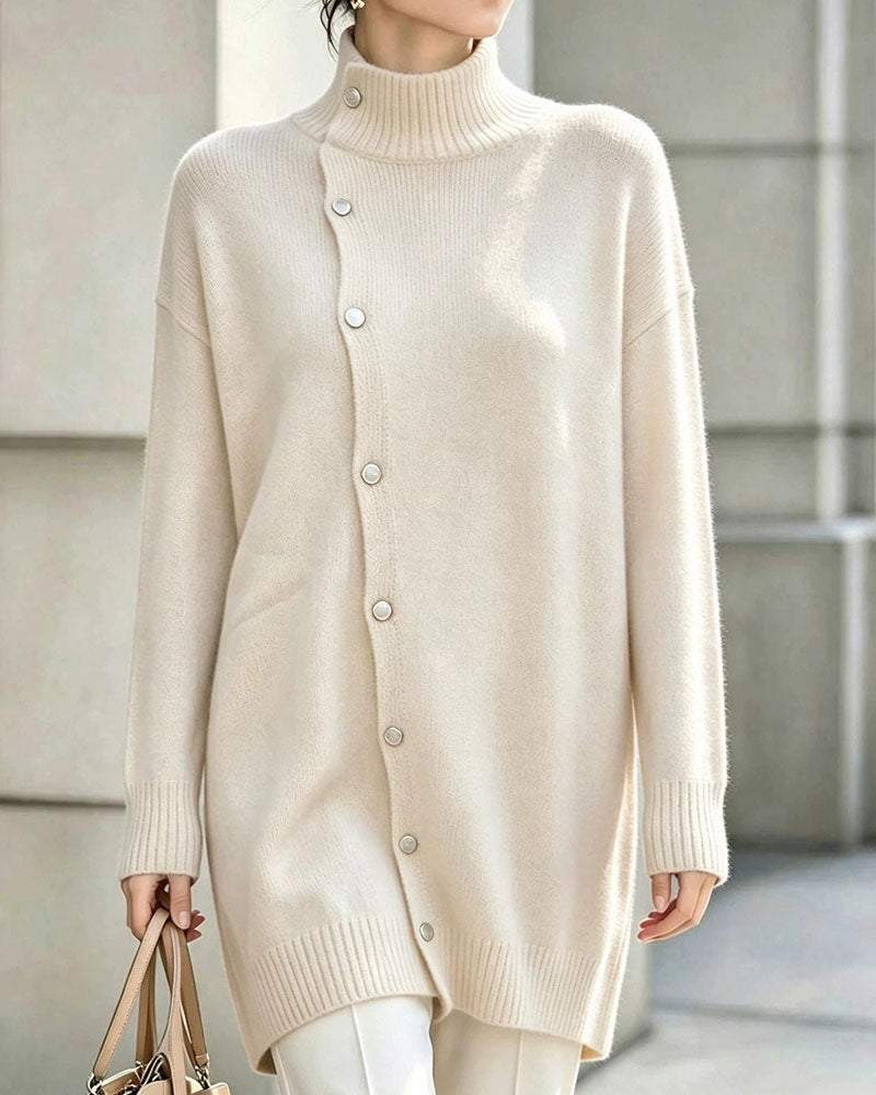 Kofta Turtleneck Enkelknäppt