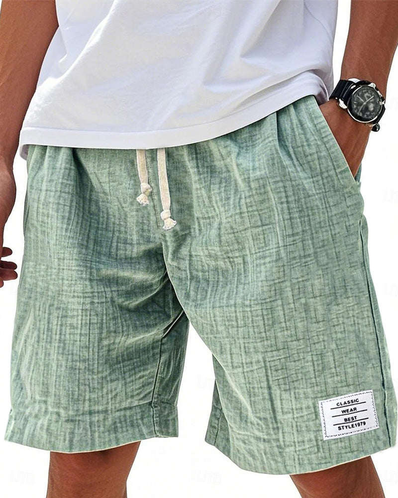 Herr Shorts Texturerad Dragsko Casual
