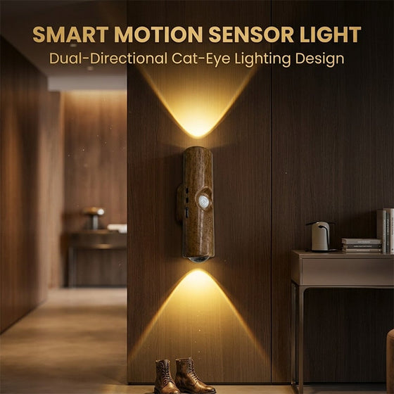 Dubbelhuvud Kattöga Sensor Vägglampa