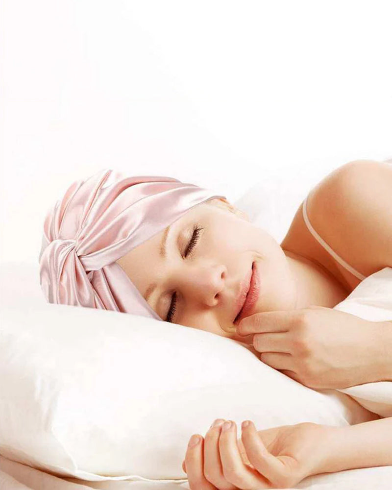 Mjuk Och Stretchig Hårmössa Med Tvistdesign